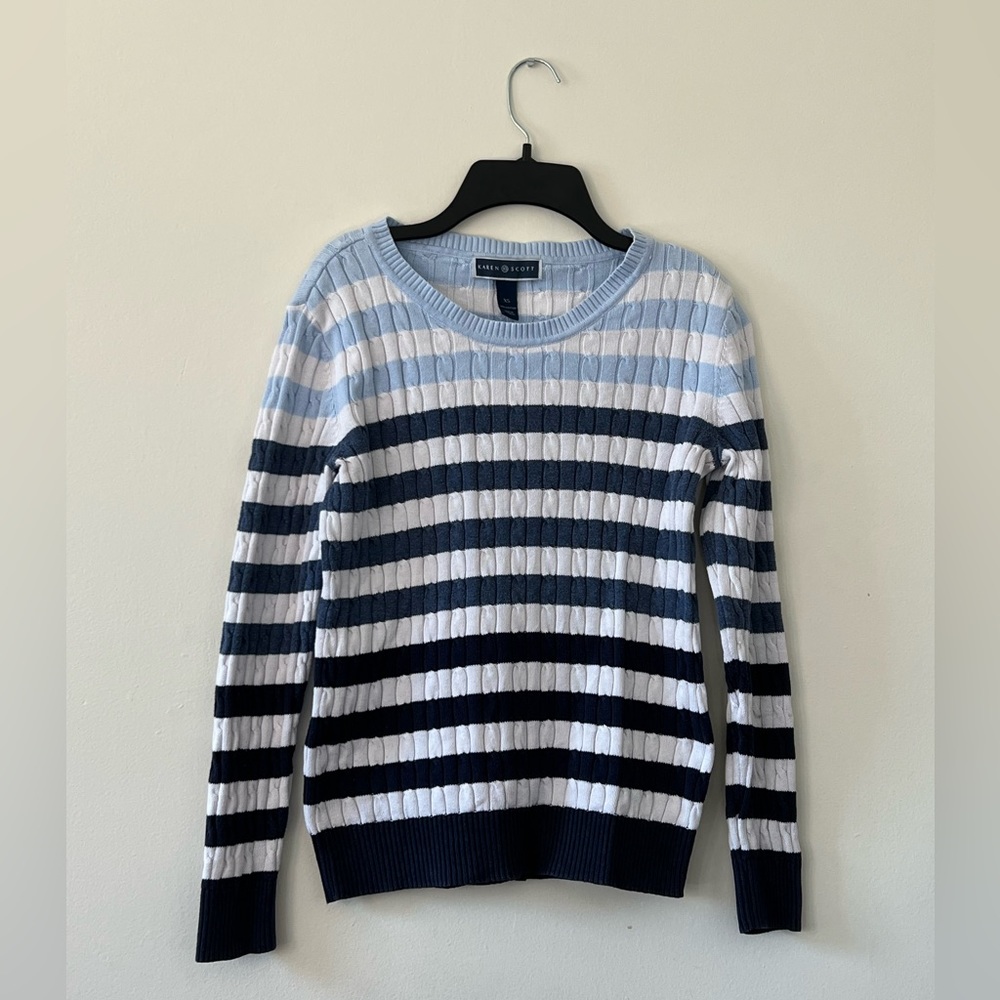 Karen Scott Long-Sleeve Sweater